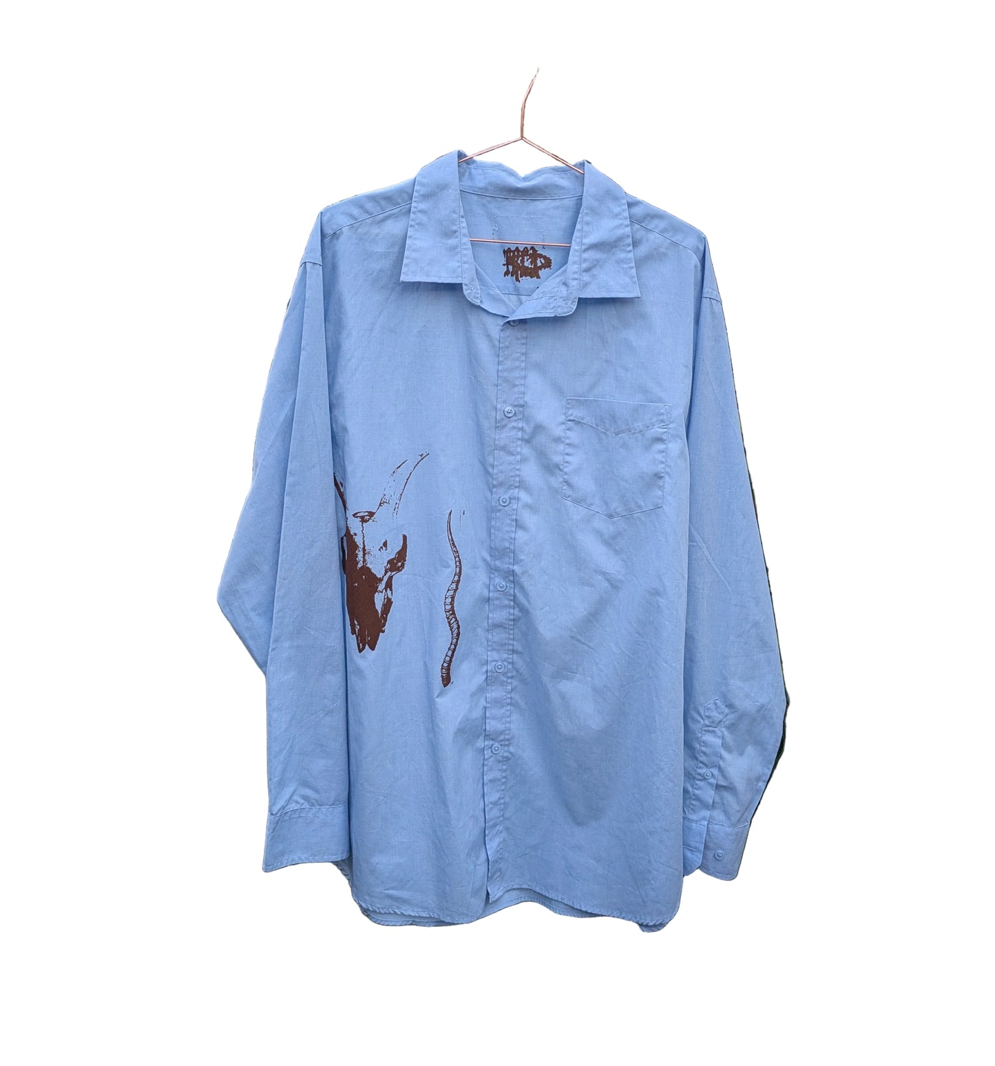 Leif : UPCYCLED - TOP (skull/horn)