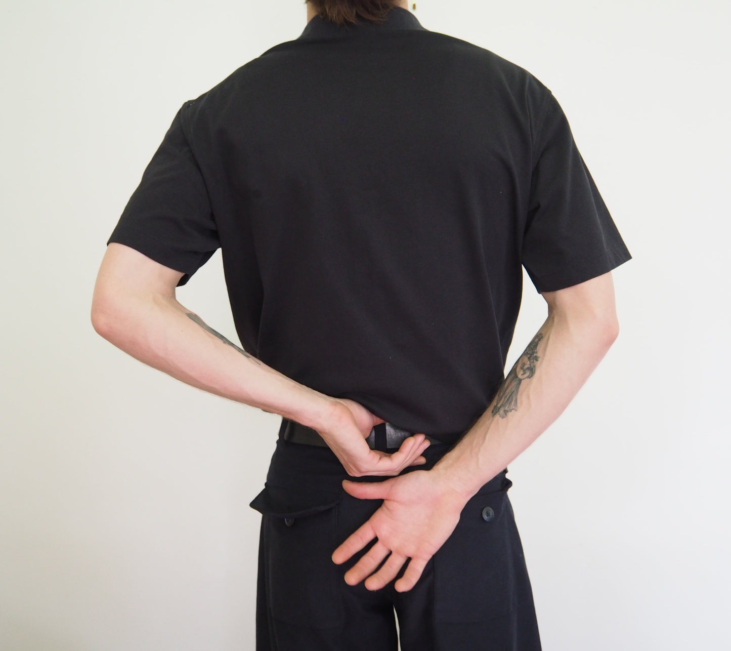 1 : 1 UPCYCLED POLO : BLK