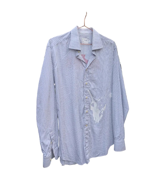 Leif : UPCYCLED - TOP (skull / bat)