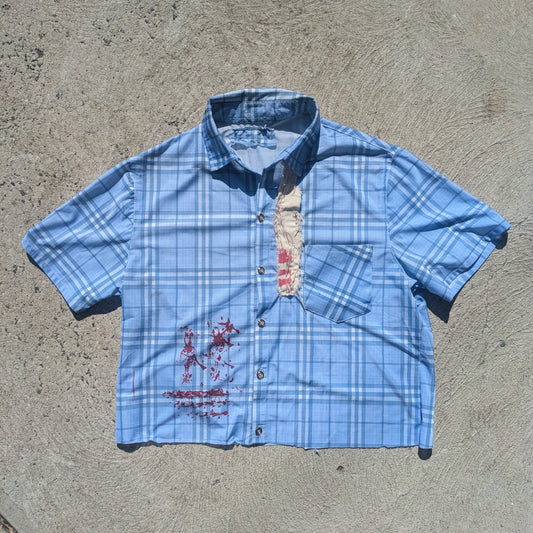 1:1 Recycled Blue Button Up