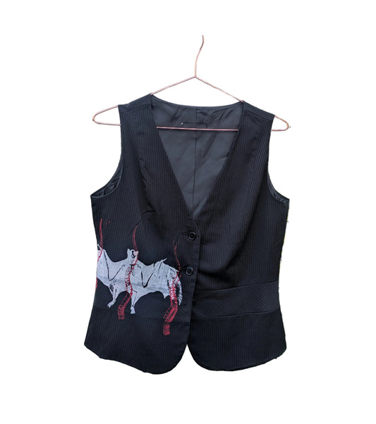 Leif : UPCYCLED - VEST (bat/horns)