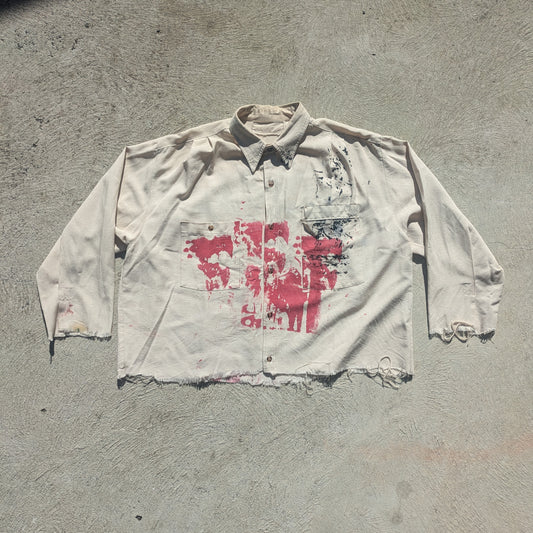 1:1 Recycled Beige Button Up