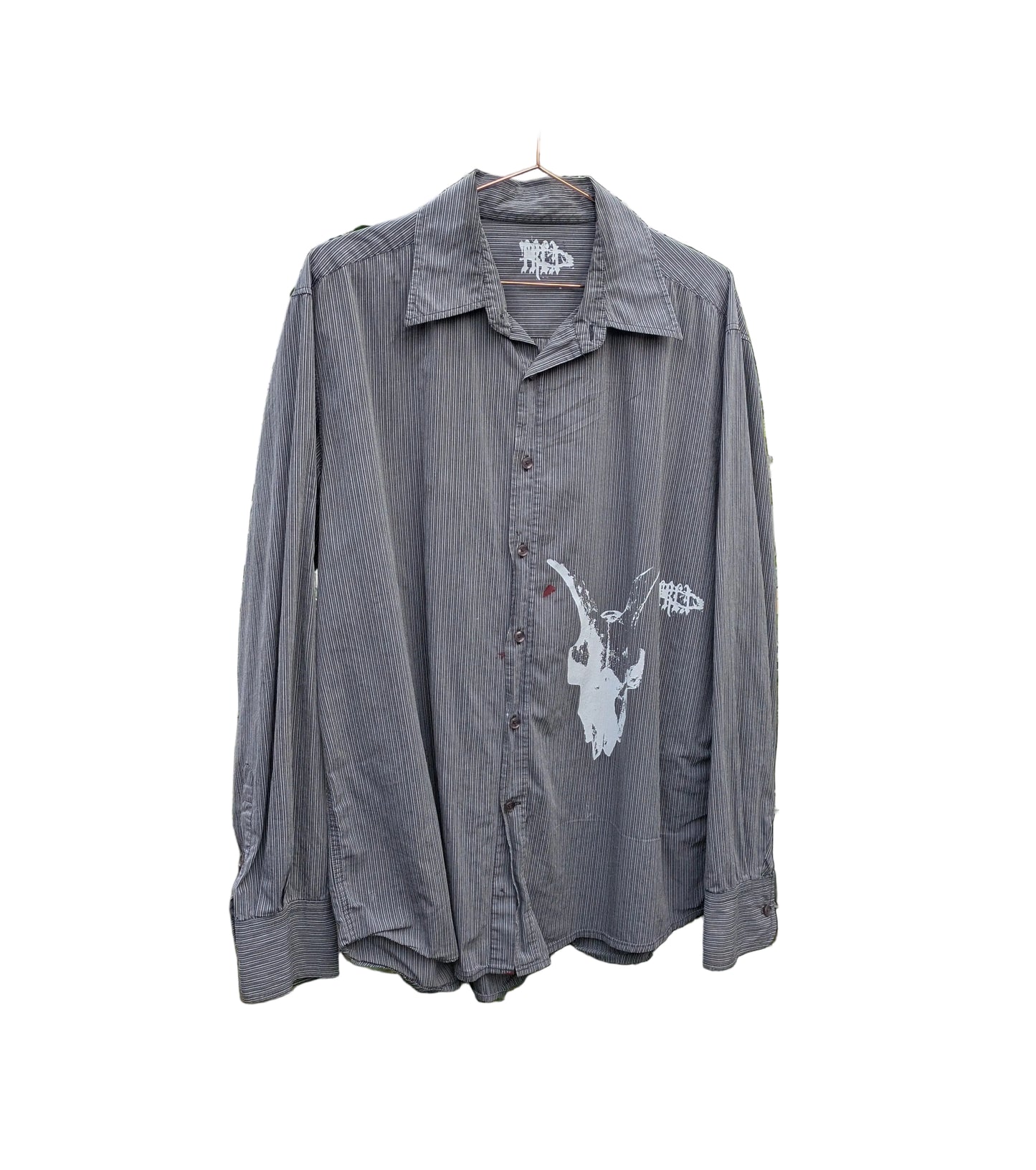 Leif : UPCYCLED - TOP (skull/horns)