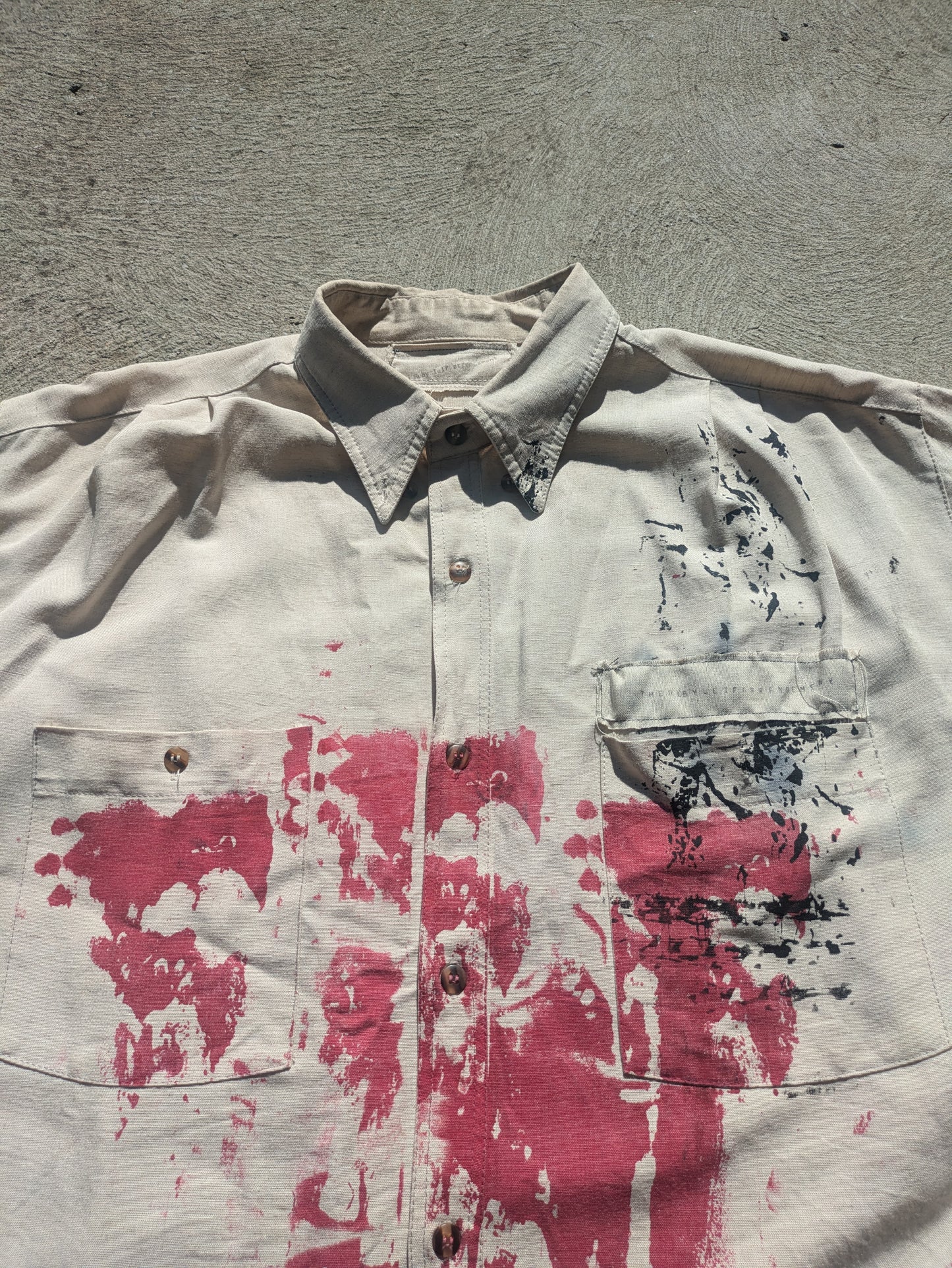 1:1 Recycled Beige Button Up