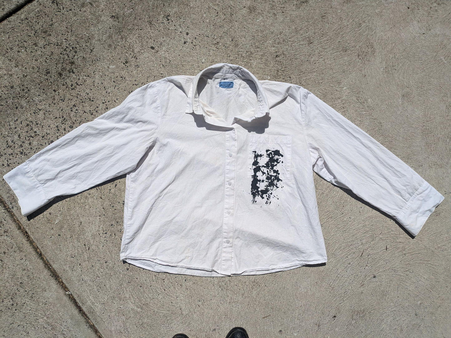 1:1 Recycled White Button Up