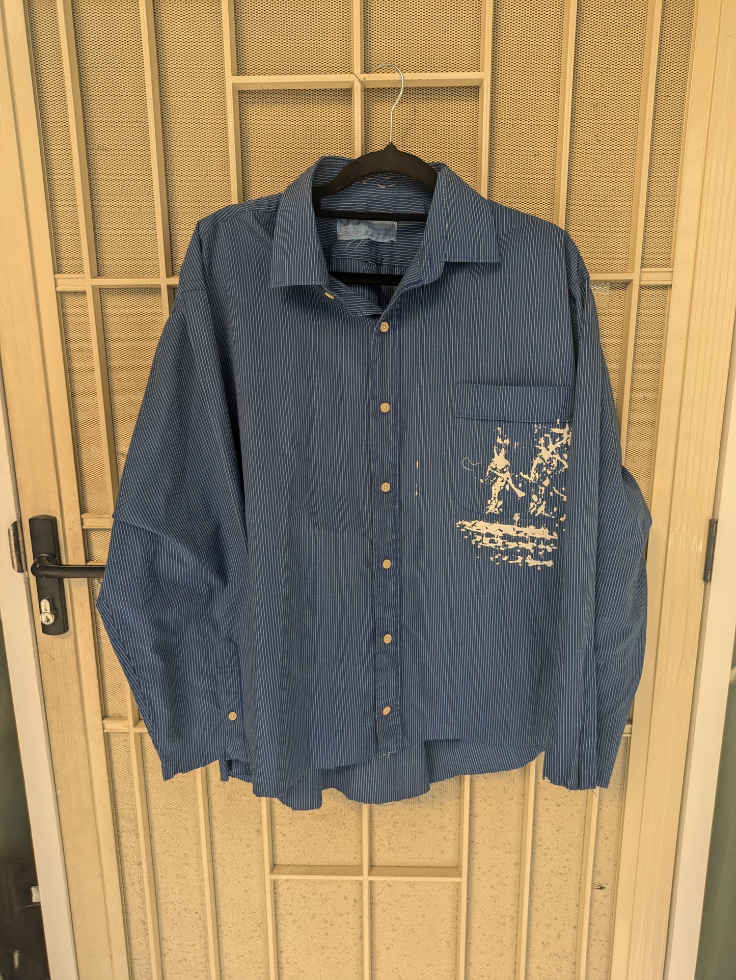 1:1 Recycled Blue Button Up {LS}