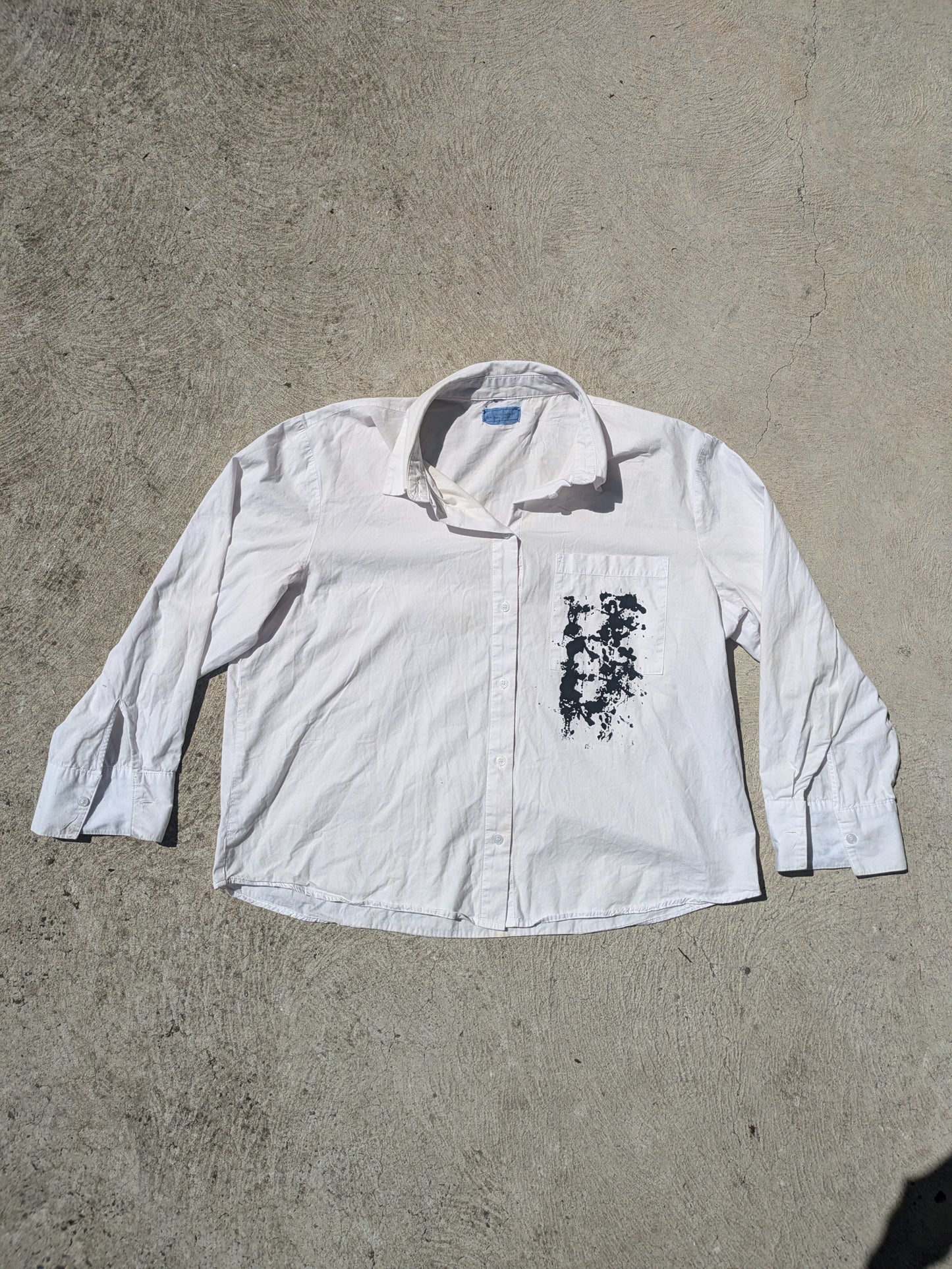 1:1 Recycled White Button Up