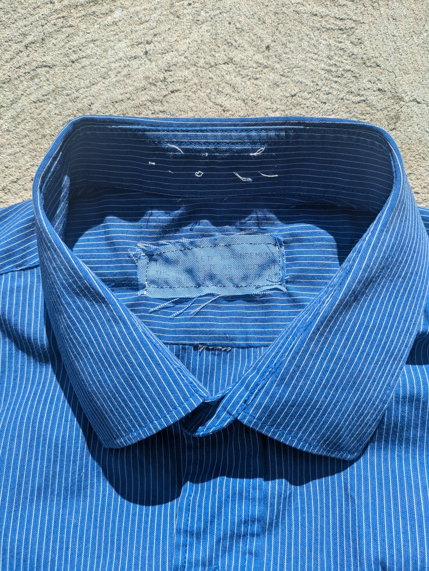 1:1 Recycled Blue Button Up {LS}